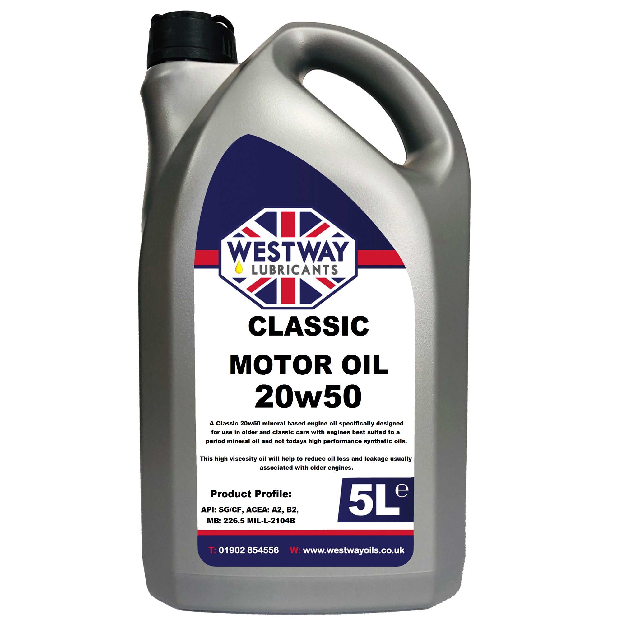 20w50 Mineral Classic Motor Oil API: SG/CF